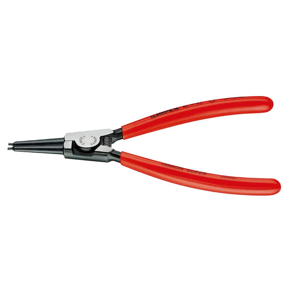 ＫＮＩＰＥＸ　軸用スナップリングプライヤー　直　先端径１．８ｍｍ　１８０ｍｍ　　４６１１－Ａ２