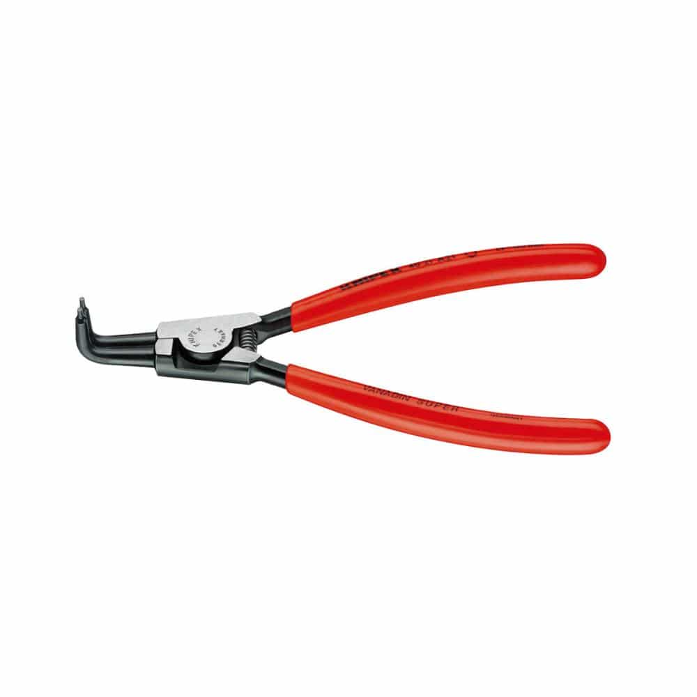 ＫＮＩＰＥＸ　軸用スナップリングプライヤー先端９０°曲先端径０．９ｍｍ　１２５ｍｍ　４６２１－Ａ０１