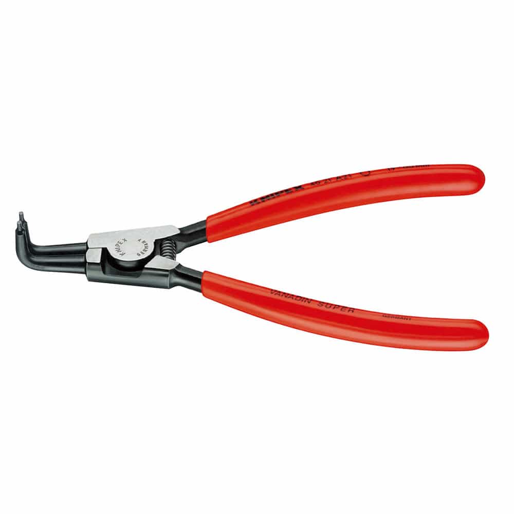 ＫＮＩＰＥＸ　軸用スナップリングプライヤー先端９０°曲先端径２．３ｍｍ　２００ｍｍ　４６２１－Ａ３１