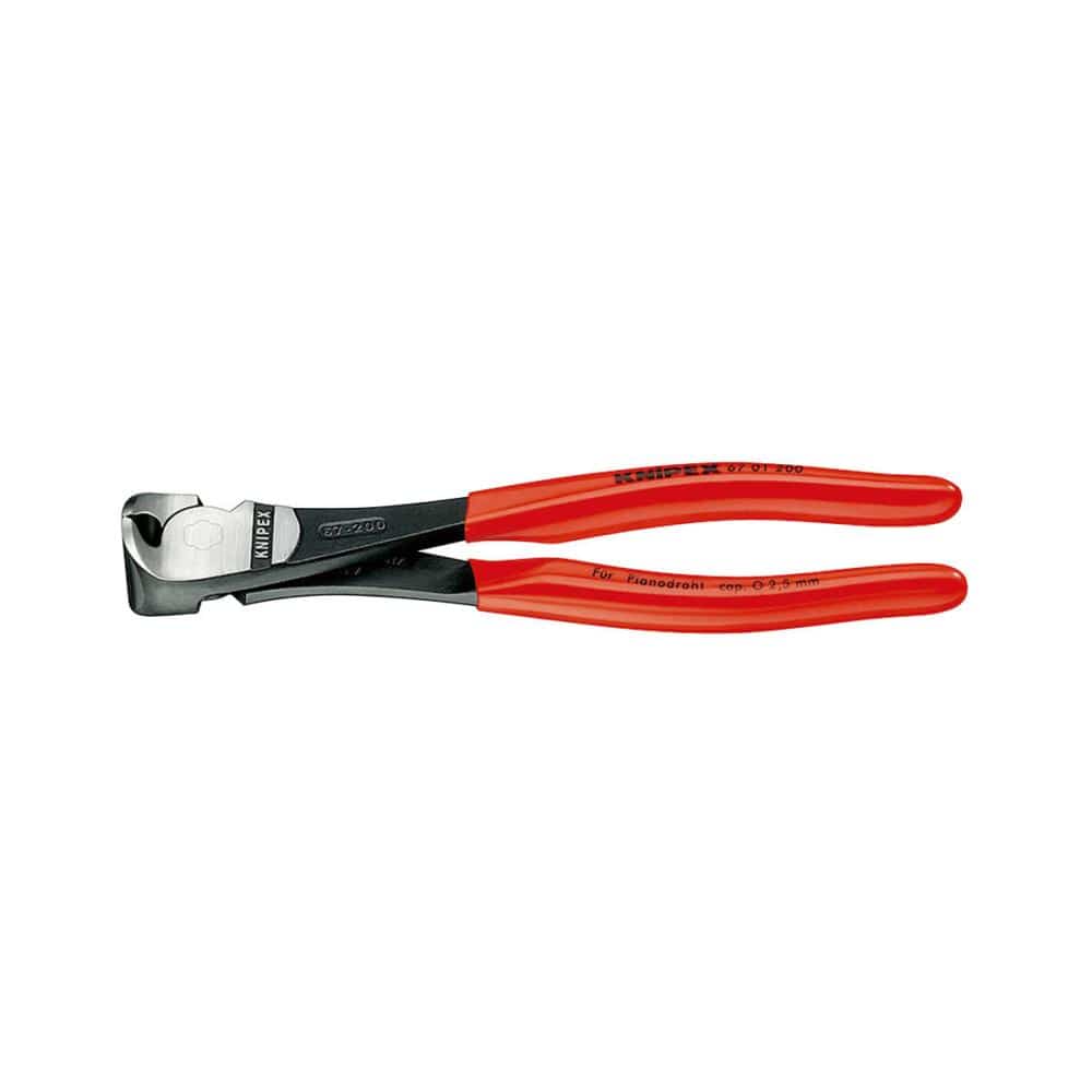 ＫＮＩＰＥＸ　ハイレバーエンドニッパー　２００ｍｍ　プラスチックハンドル　６７０１－２００