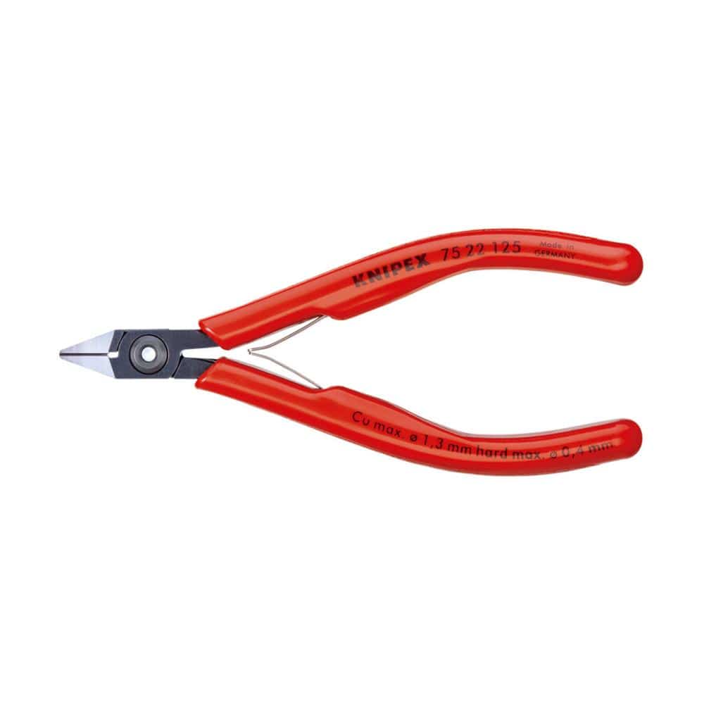 ＫＮＩＰＥＸ　エレクトロニクスニッパー　１２５ｍｍプラスチックコーティングハンドル　７５２２－１２５