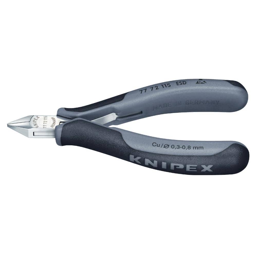 ＫＮＩＰＥＸ（クニペックス）　エレクトロニクスニッパー　ＥＳＤ　１１５ｍｍ　７７７２－１１５ＥＳＤ