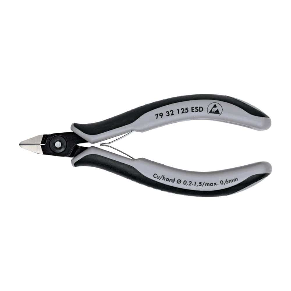ＫＮＩＰＥＸ（クニペックス）　エレクトロニクスニッパー　ＥＳＤ　１２５ｍｍ　７９３２－１２５ＥＳＤ