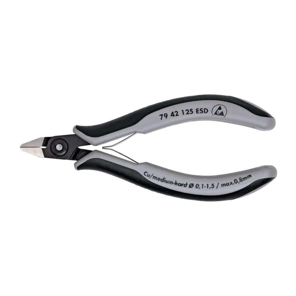 ＫＮＩＰＥＸ（クニペックス）　エレクトロニクスニッパー　ＥＳＤ　１２５ｍｍ　７９４２－１２５ＥＳＤ