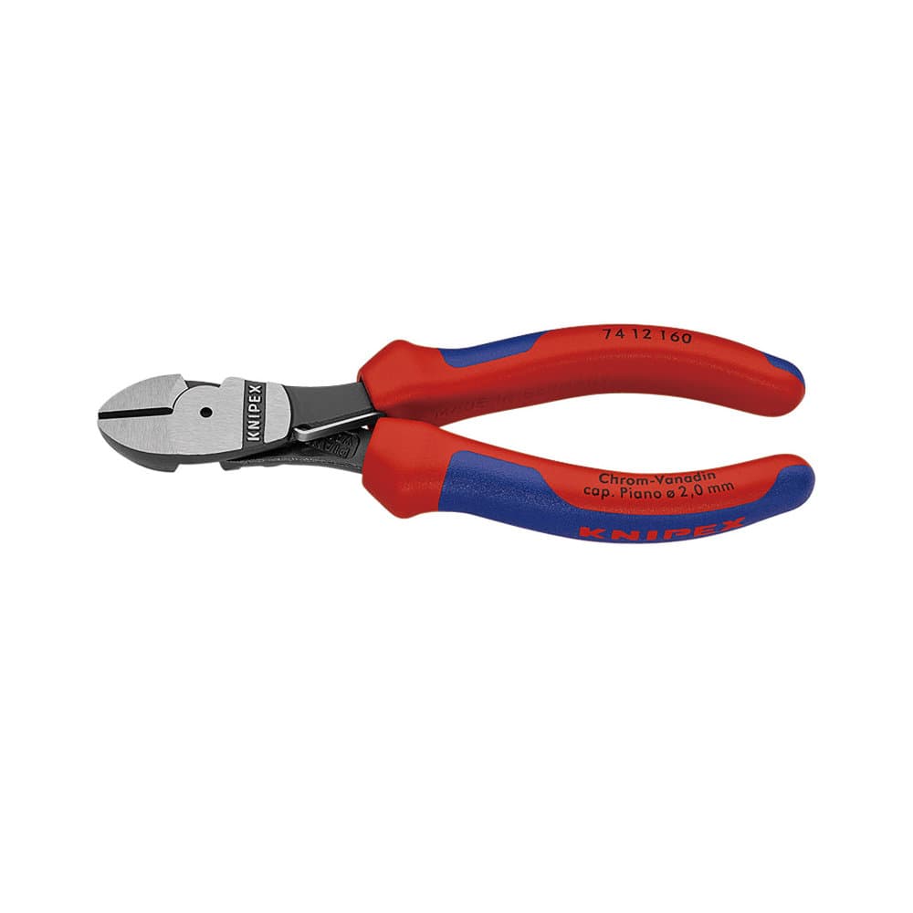 ＫＮＩＰＥＸ　強力型斜ニッパー（バネ付）　１６０ｍｍ　コンフォートハンドル　７４１２－１６０