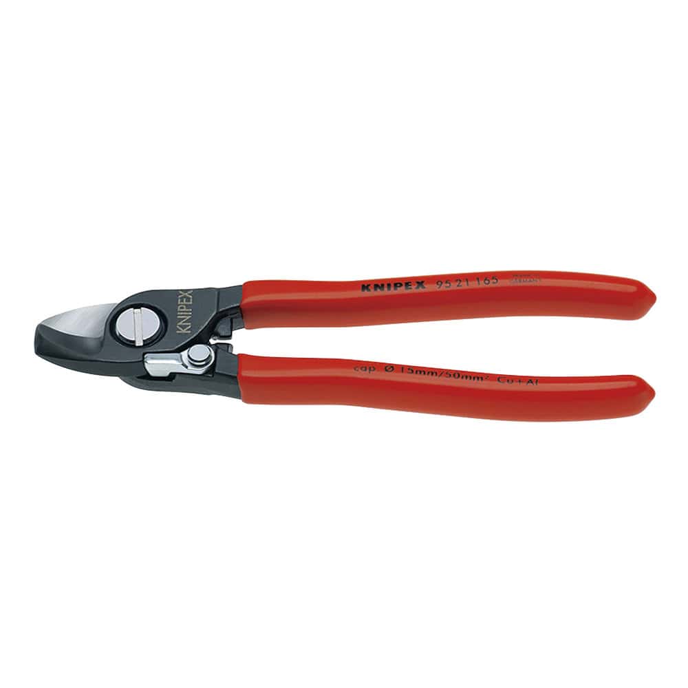 ＫＮＩＰＥＸ　ケーブルカッター（バネ付）　１６５ｍｍ　プラスチックハンドル　９５２１－１６５