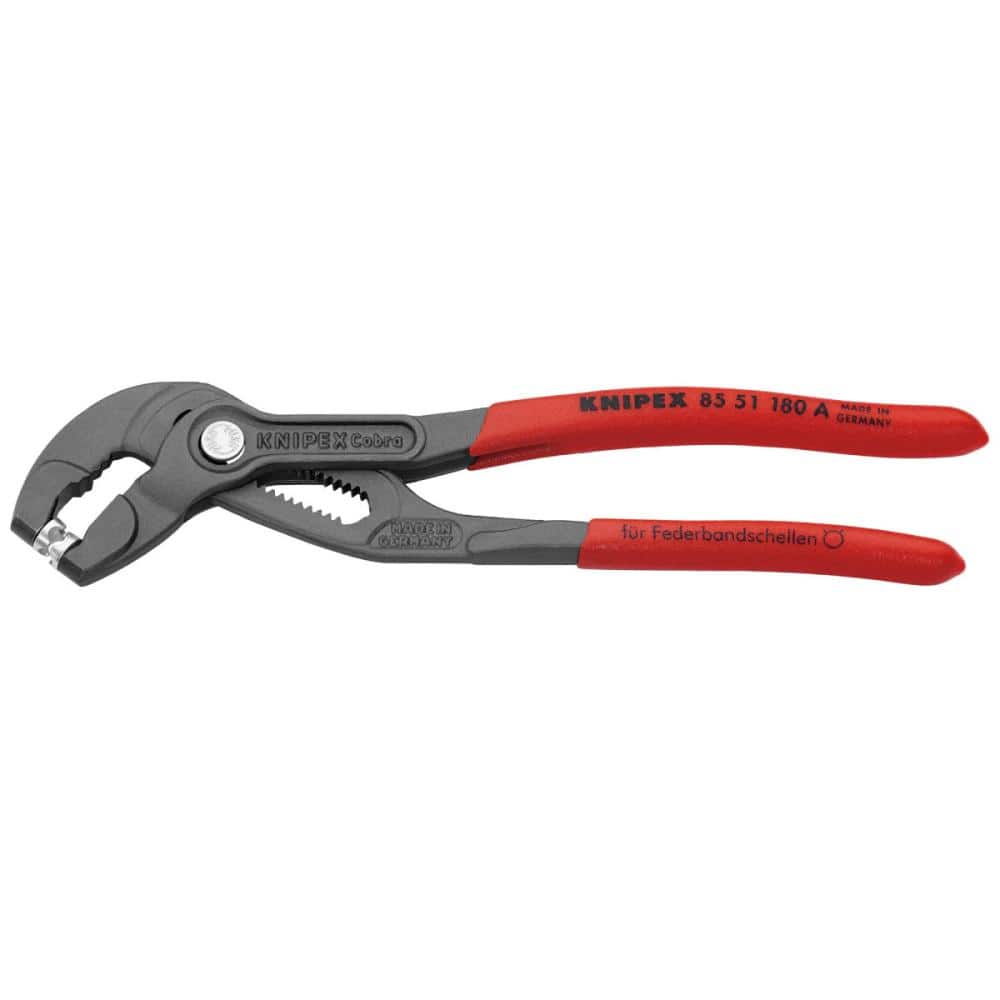 ＫＮＩＰＥＸ　スプリングホースクリッププライヤー　１８０ｍｍ　　８５５１－１８０Ａ－ＴＪ