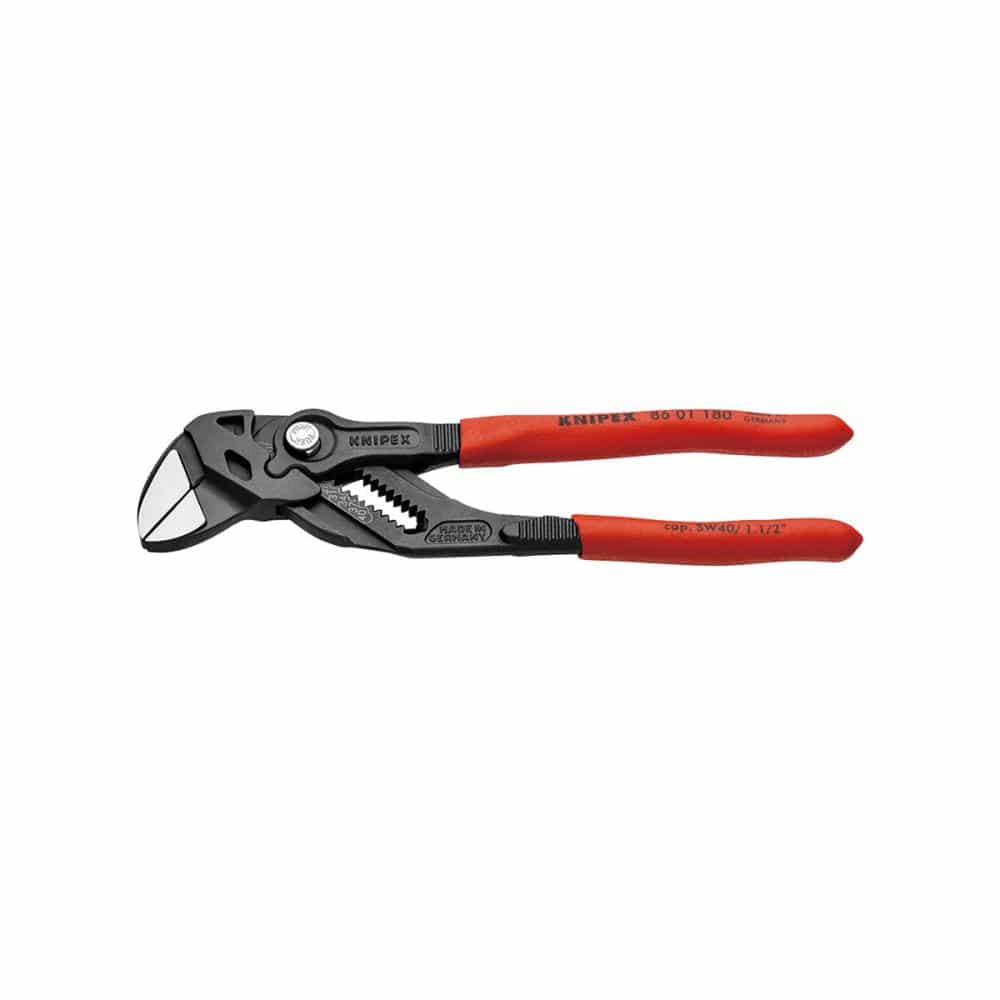 ＫＮＩＰＥＸ　プライヤーレンチ（径４０ｍｍ）　１８０ｍｍ　プラスチックハンドル　８６０１－１８０ＳＢ