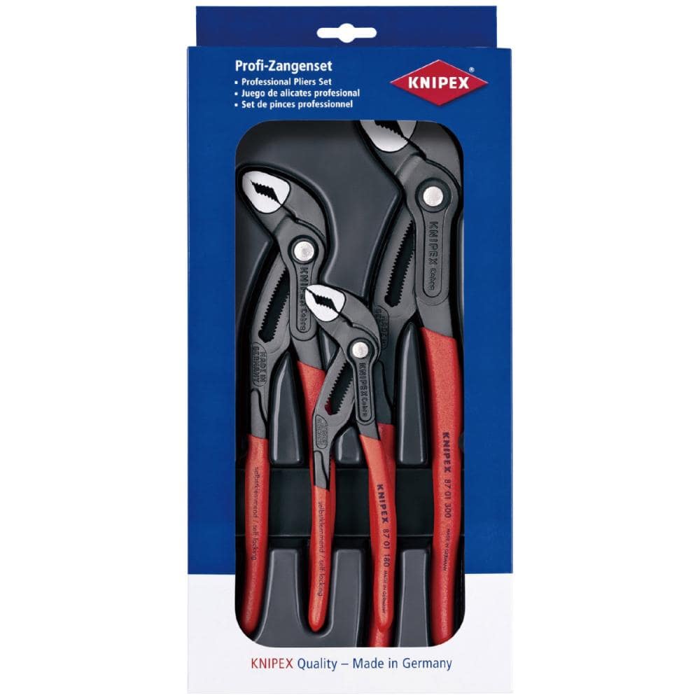 ＫＮＩＰＥＸ　３本組　コブラ　Ｃｏｂｒａ　ウォーターポンププライヤーセット　００２００９Ｖ０２