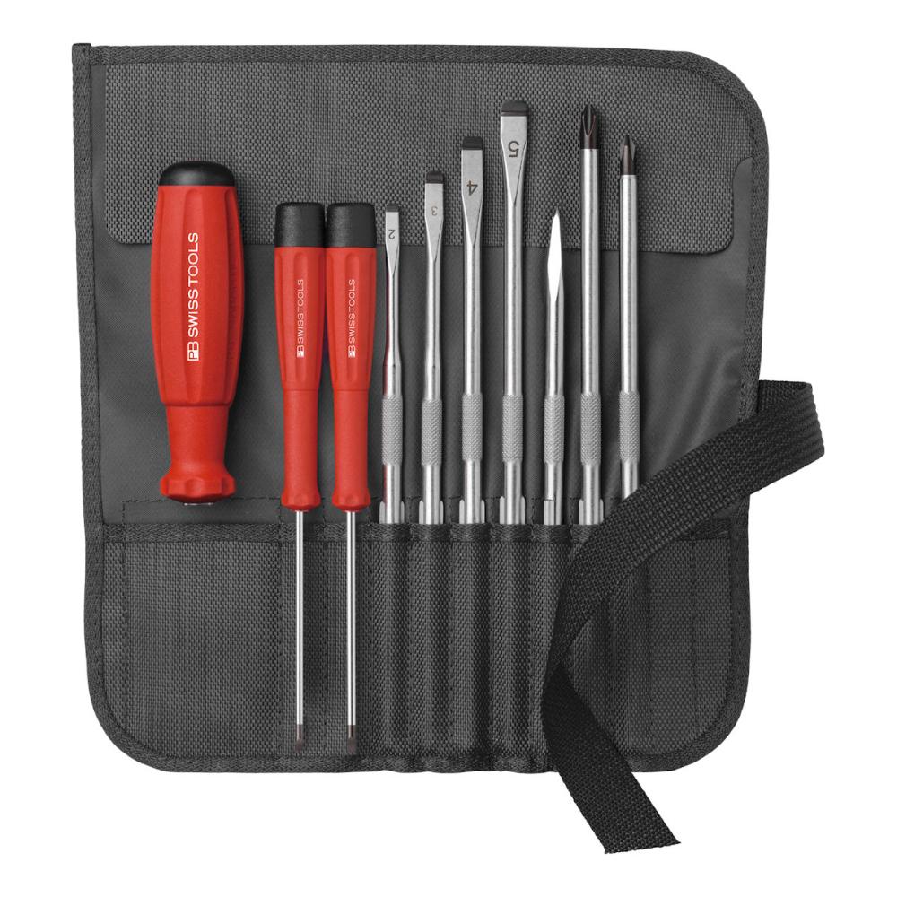 ＰＢ　ＳＷＩＳＳ　ＴＯＯＬＳ　差替式ドライバーセット９本組ブラック８２１８ＢＫ