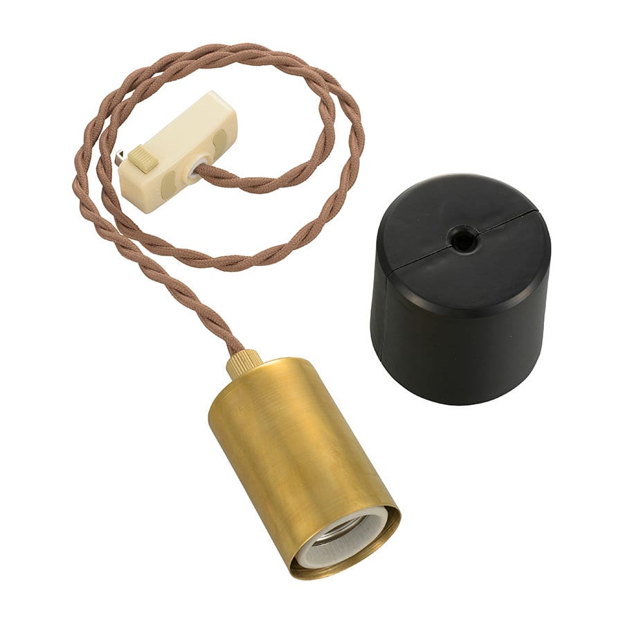 オーム電機　ペンダントソケットライト　Ｅ２６　真鍮タイプＡ　ＰＳ０３