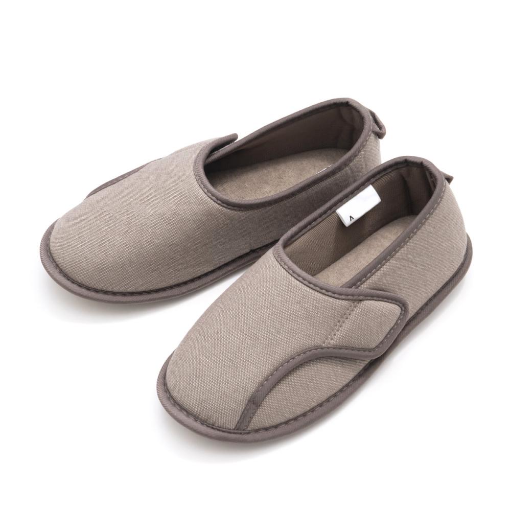 徳武産業　あゆみ　しっかり底でフィット　前とじ　施設・病院　ブラウン　Ｍ