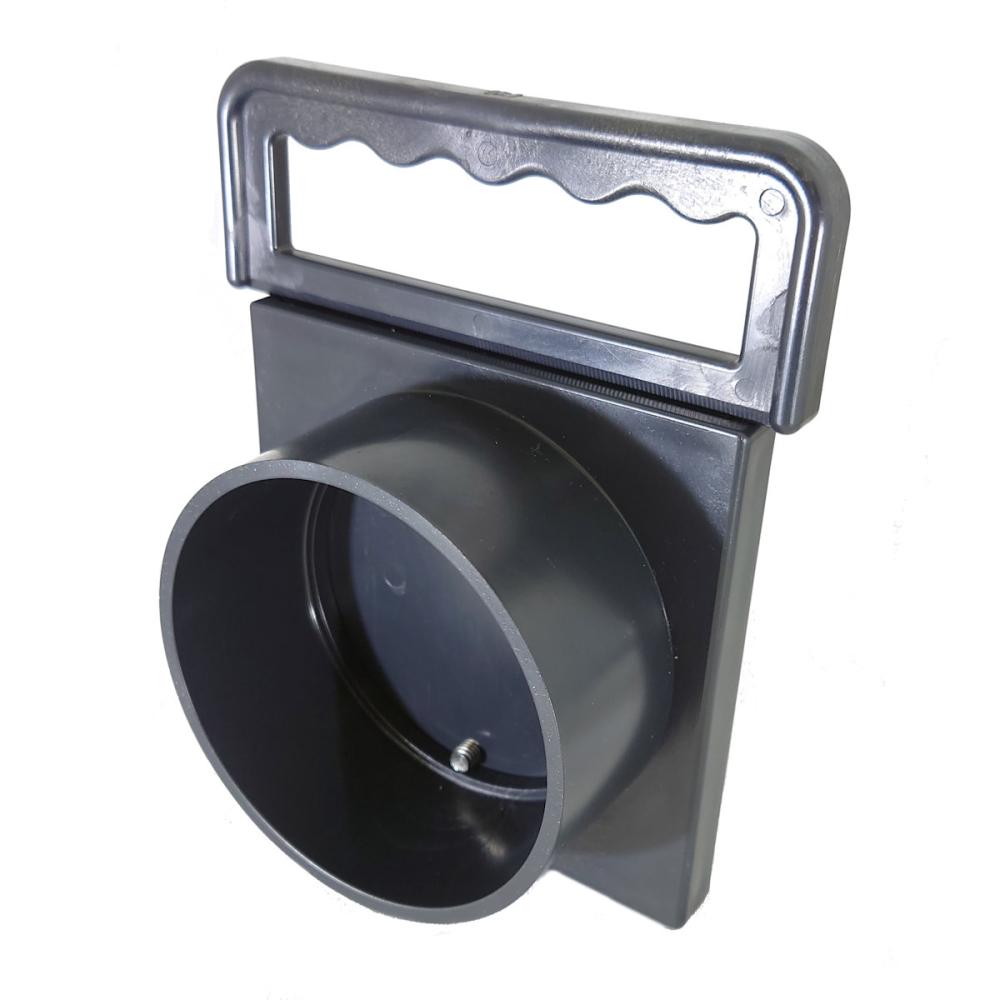 ＴＳＫ　水口ゲート調整口　ブラック　塩ビ管１２５対応