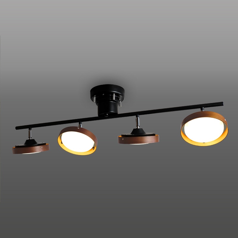 瀧住　ロッドスポットライト　ＬＥＤ４灯ストレート　電球色　６畳用　ダークブラウン　ＧＬ４０１９ＲＳＢＫ