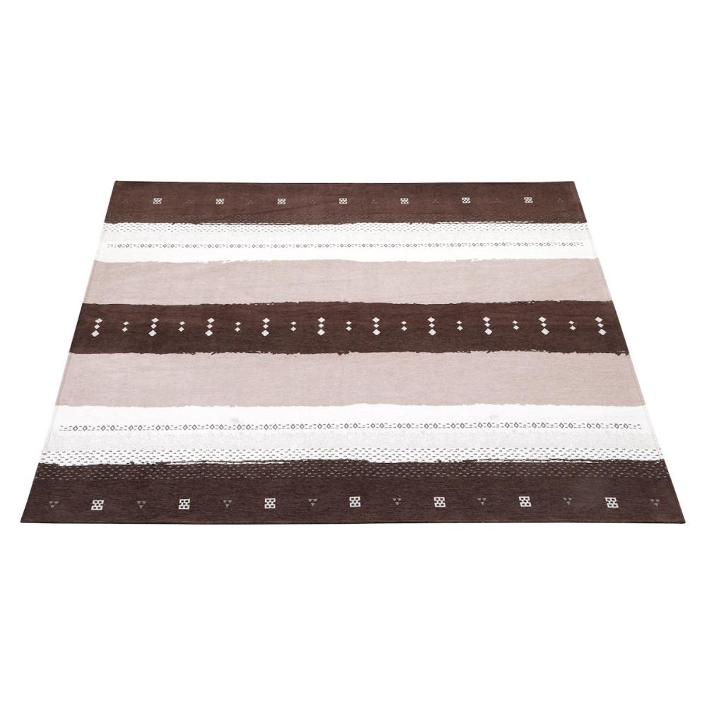 アテーナライフ　抗菌防臭シェニールジャガートラグ　ノーブル　１８５×１８５ｃｍ　約２．２畳