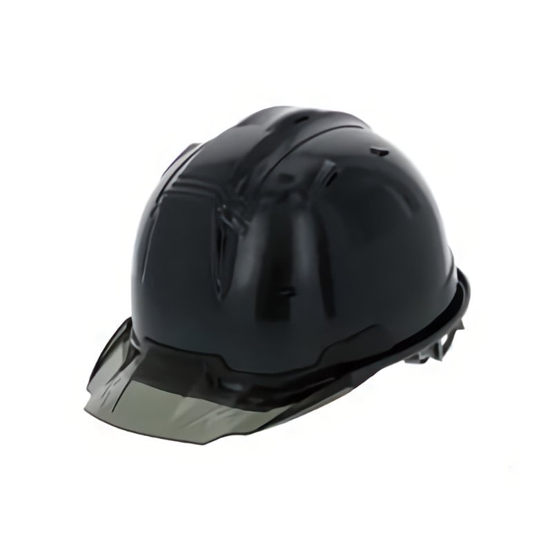 進和化学工業　セーフティーヘルメット　黒／ガラスフレーク　ＳＳ１９ＶＰＲＡ