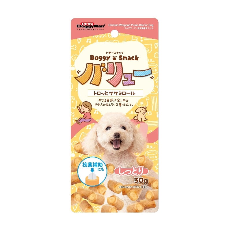 ドギーマン　ドギースナックバリュー　トロっとササミロール　しっとり　３０ｇ