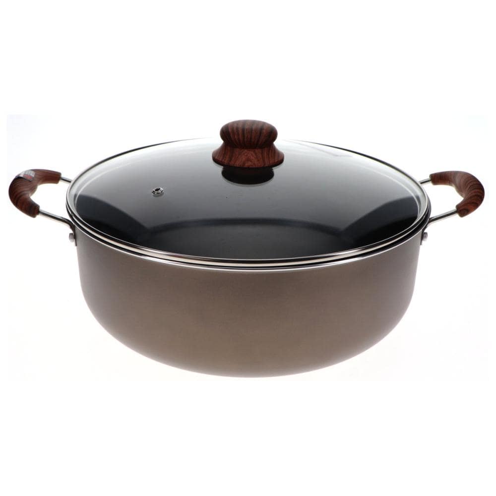 アテーナライフ　ＩＨ対応　高耐久コート両手鍋　３２ｃｍ