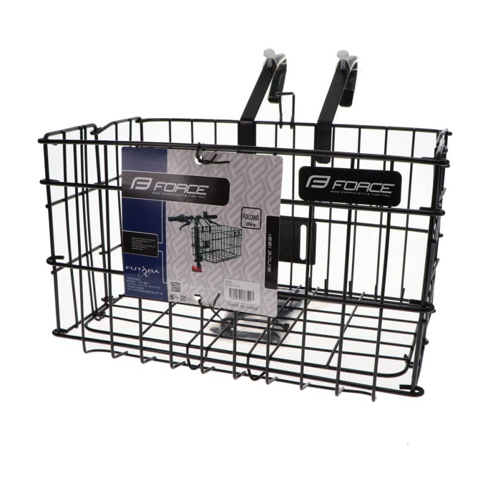 ＦＯＲＣＥ（フォース）　折リタタミバスケット　折りたたみ自転車用　ブラック　８０４５０