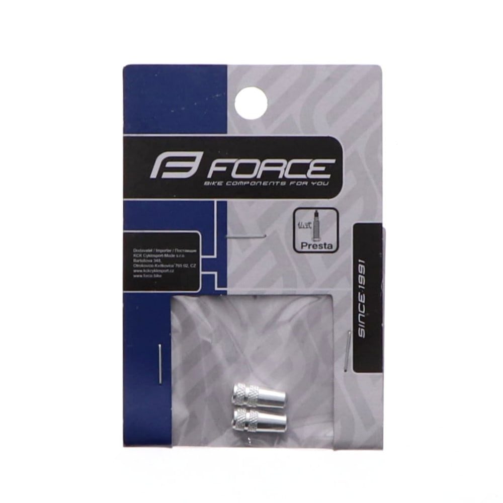 ＦＯＲＣＥ（フォース）　アルミ製フレンチバルブキャップ　２個入り　シルバー　８０４９１