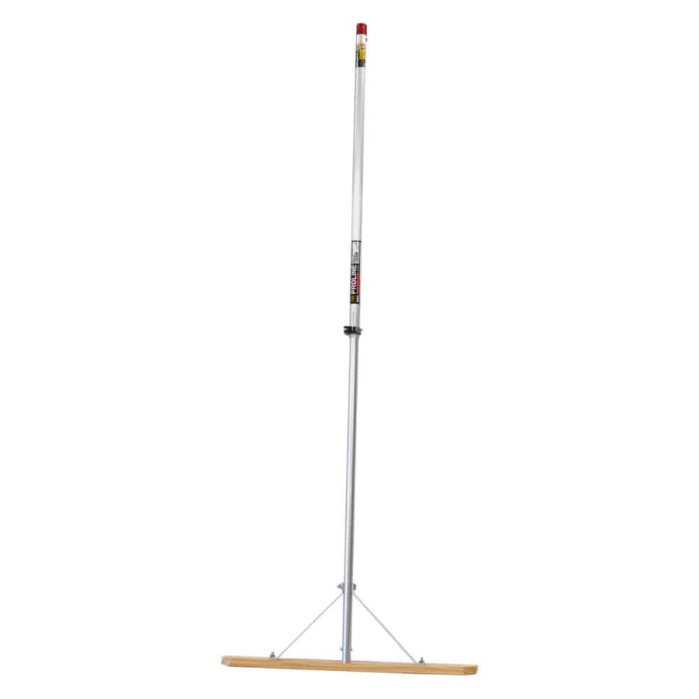 金象　ＰＲＯ伸縮式木製替板レーキ　スクレーパー付き