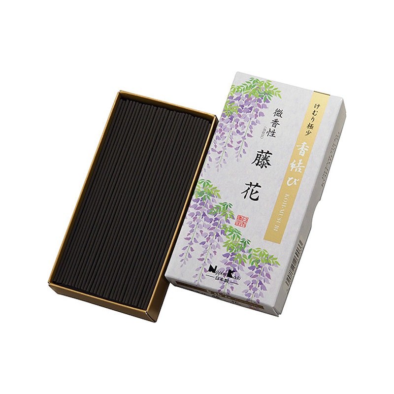 日本香堂　香結び　藤花　微香性　バラ詰　１１０ｇ