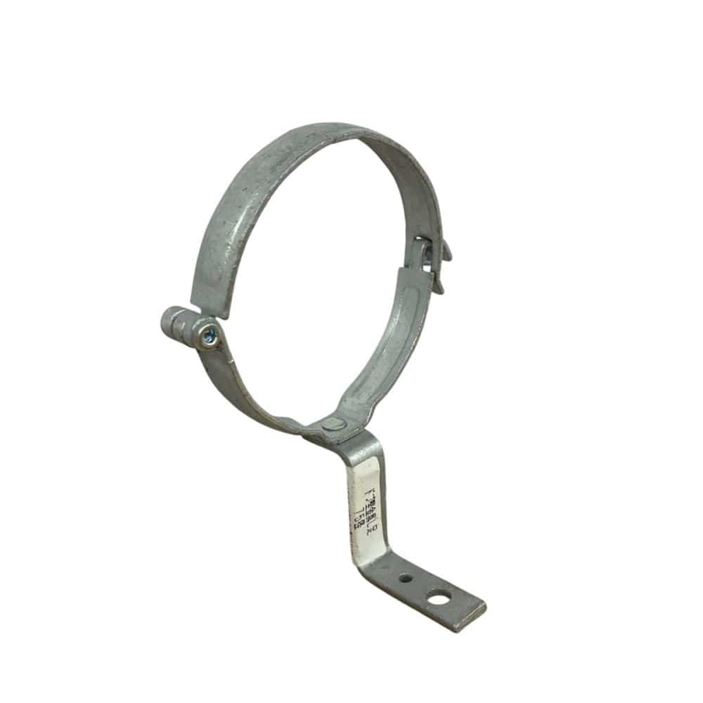 雨樋用　竪樋金具Ｌ足　７５径　ドブめっき