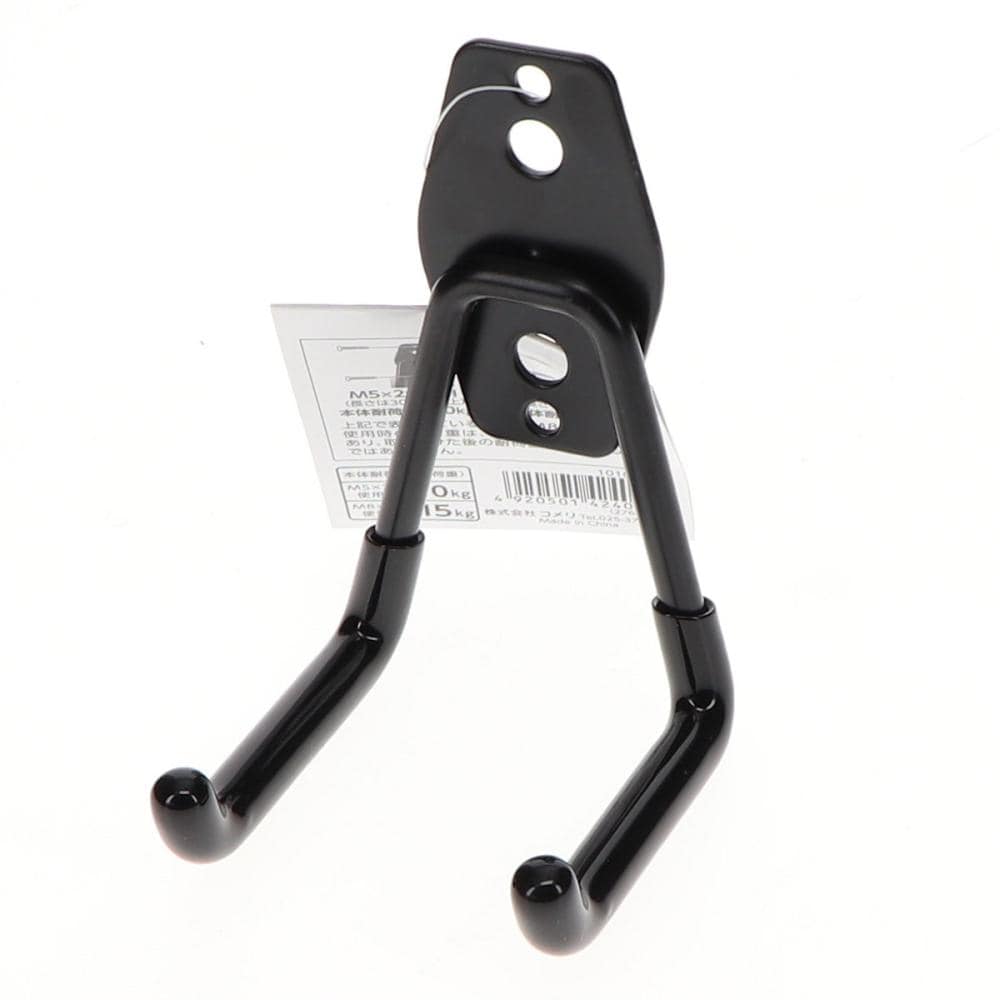 Ｋ＋ＢＵＩＬＤ　ツールフック　Ｌ型　黒　小　１０１０