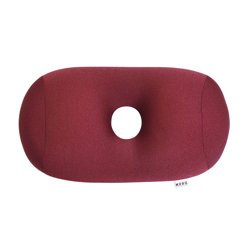 ＭＯＧＵ　クッション　プレミアムホールピロー　ワインレッド
