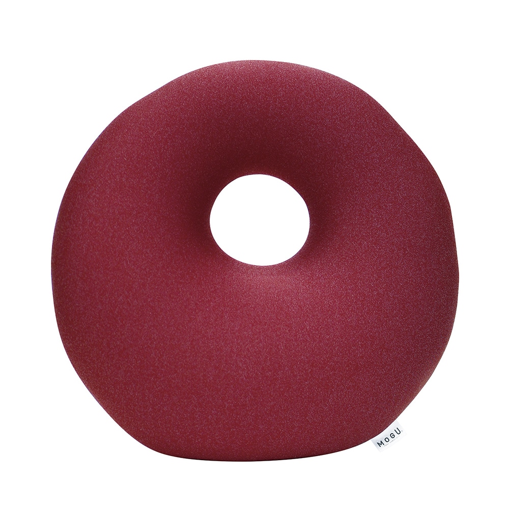 ＭＯＧＵ　クッション　プレミアムホールクッション　ワインレッド