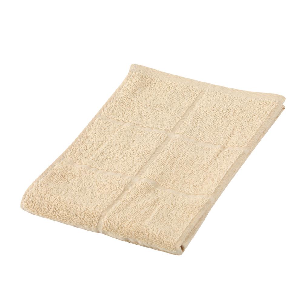 アテーナライフ　綿１００％　フェイスタオル　ライトブラウン　３４×８０ｃｍ