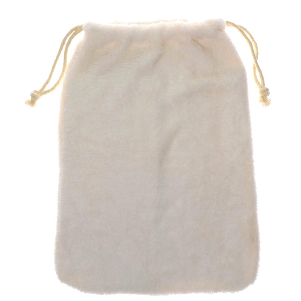 湯たんぽカバー　両面起毛フランネル　アイボリー　大　３０×４０ｃｍ