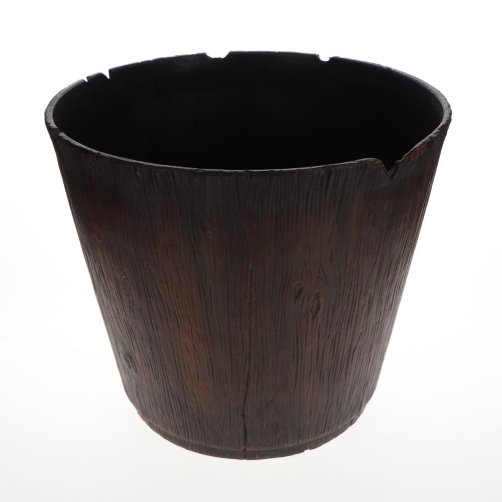 か～るい木調ポット　ブラウン