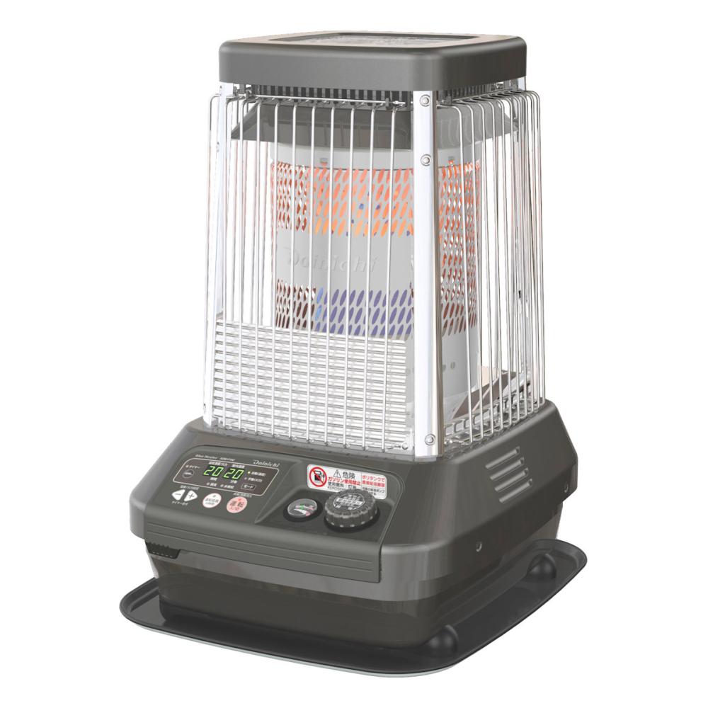 ダイニチ　業務用石油ファンヒーター　木造４７畳　メタリックグレー　専用カバー付　ＫＤＭ－Ｆ１９Ｃ（Ｈ）