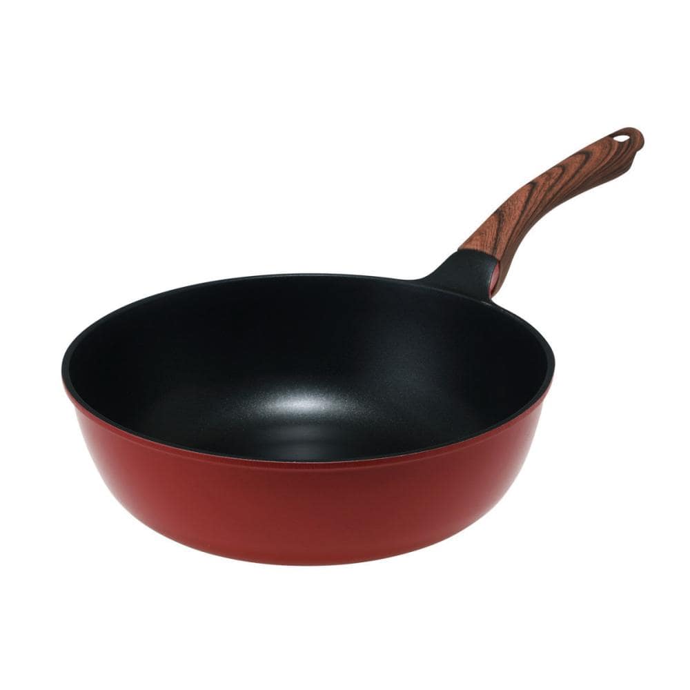 アテーナライフ　ガス火専用　超軽量・超耐久コート極深フライパン　２８ｃｍ