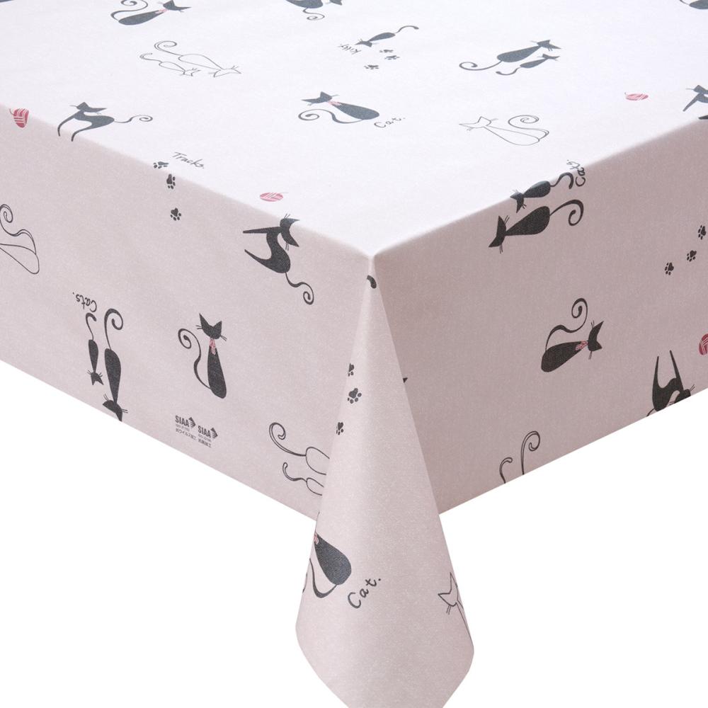 明和グラビア　抗ウィルス・抗菌テーブルクロス　ネコ　ＮＦＶ－４００