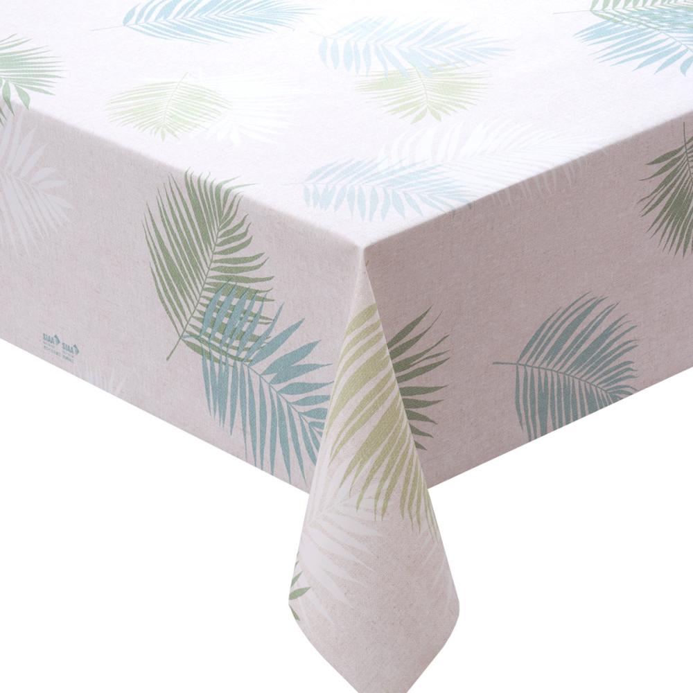 明和グラビア　抗ウィルス・抗菌テーブルクロス　シダ　グリーン　ＮＦＶ－４０４