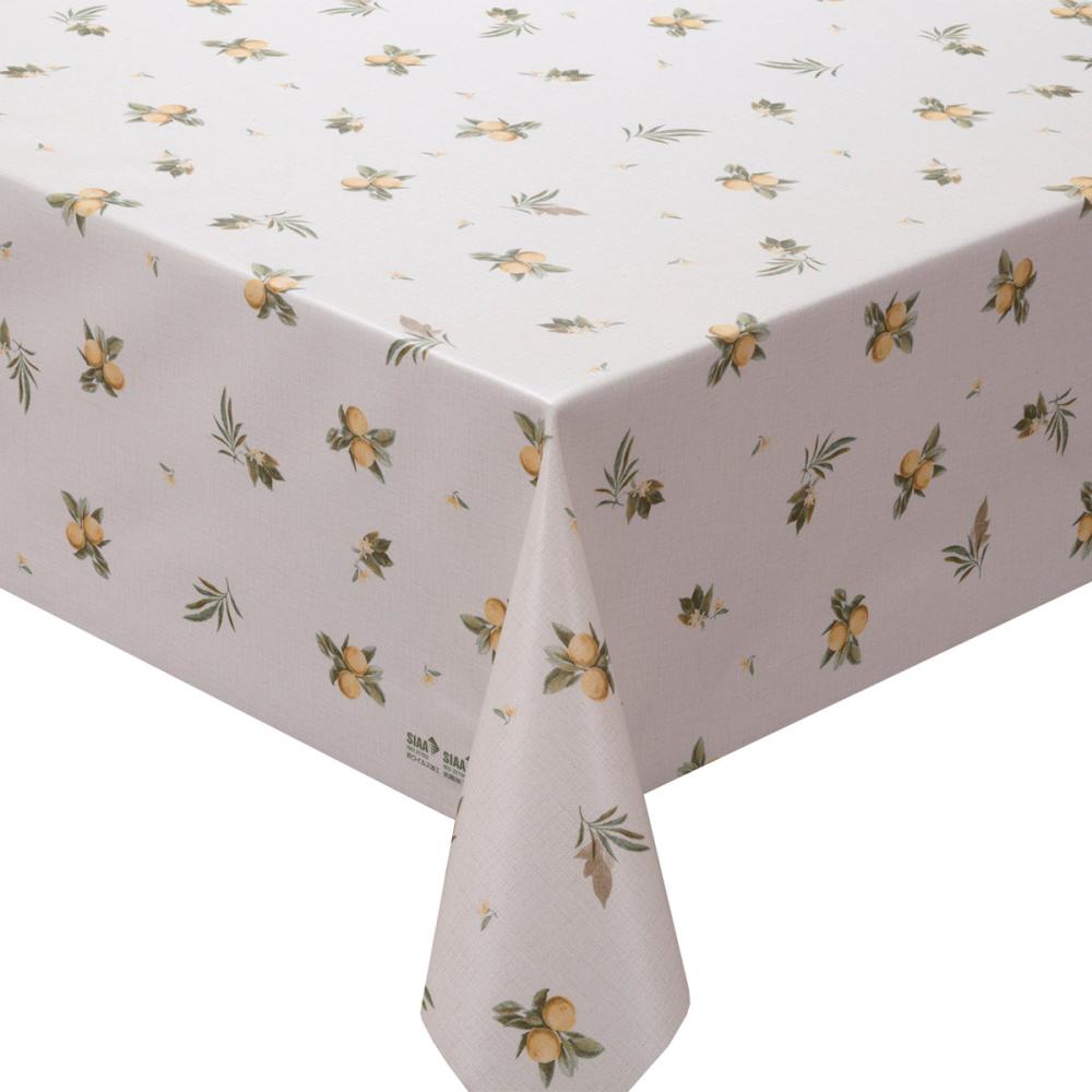 明和グラビア　抗ウィルス・抗菌テーブルクロス　木の実　オレンジ　ＦＲＶ－８００