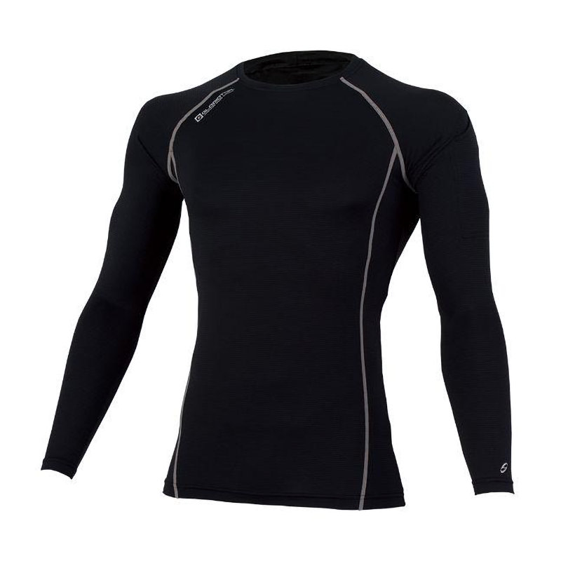 コーコス信岡　ニオイクリア　パワーサポート　長袖　ブラック　Ｍ　Ｇ－２０２８