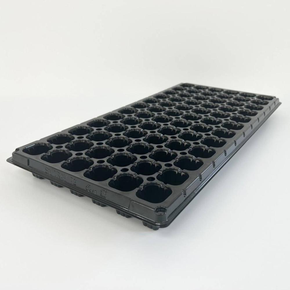 プラグトレー　手植え用　７２穴　黒