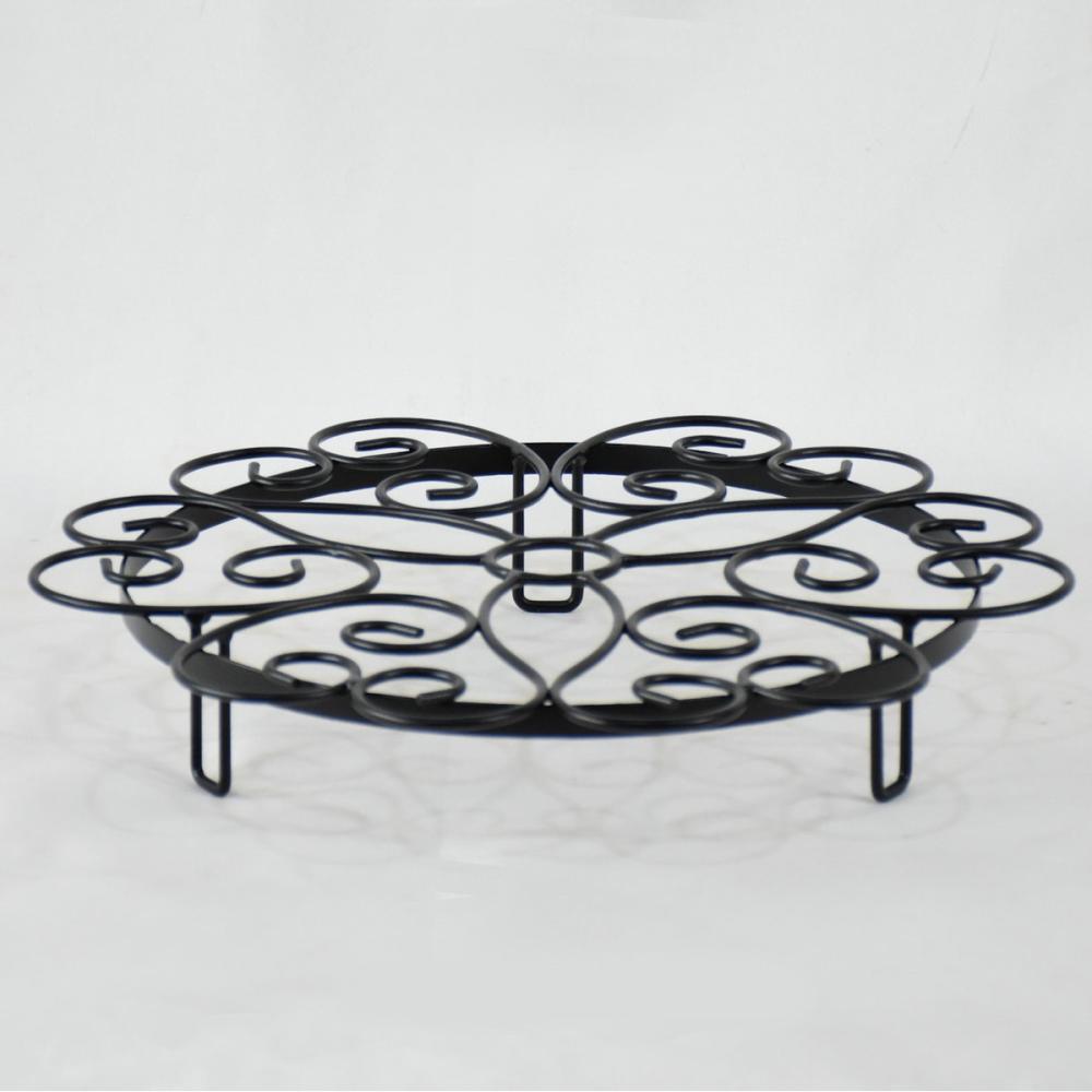 Ｂｒｅｅｚｙ　Ｇｒｅｅｎ　鉢置きアイアンプレート