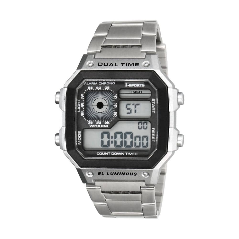 デジタルメタルバンドウォッチ　ＴＳ－Ｄ３０６－ＳＶ　シルバー