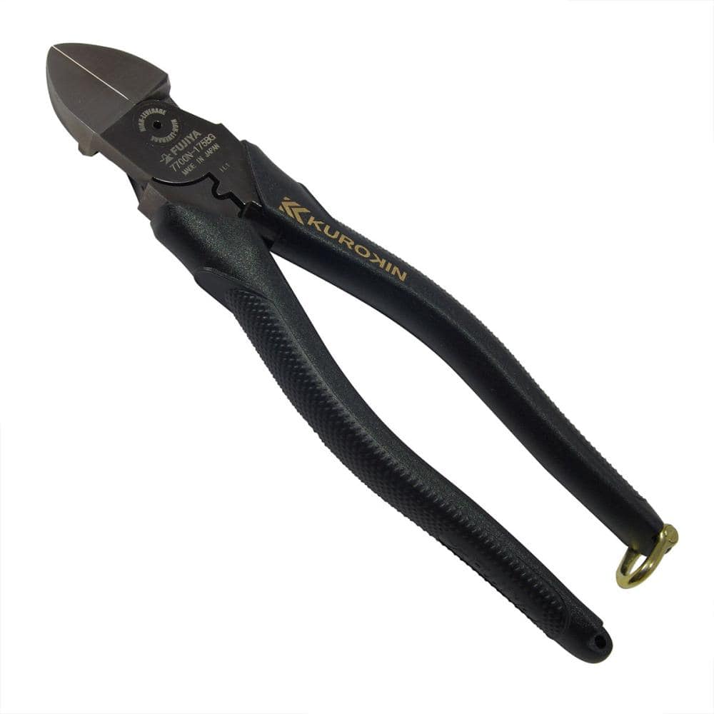 ＦＵＪＩＹＡ　フジ矢　電工名人偏芯薄刃ニッパ　１７５ｍｍ　黒金　７７００Ｎ－１７５ＢＧ