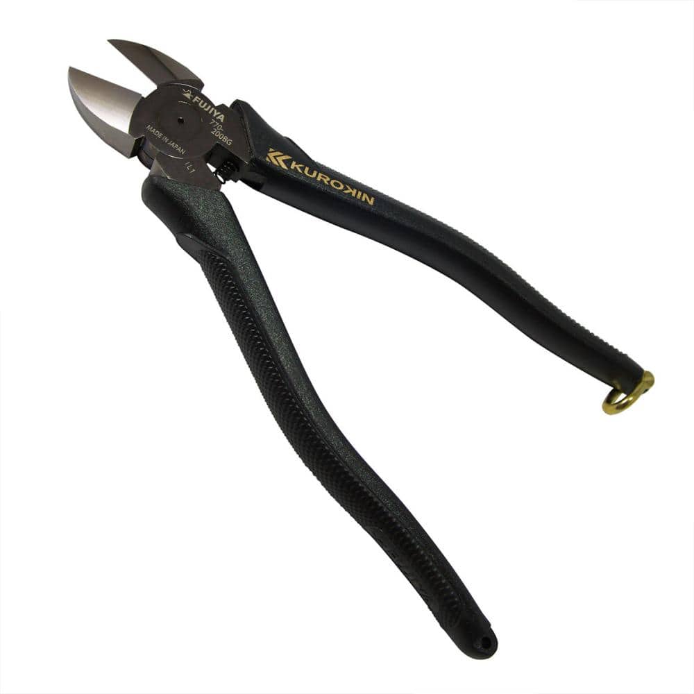 ＦＵＪＩＹＡ　フジ矢　電工名人偏芯薄刃ニッパ　２００ｍｍ　黒金　７７００Ｎ－２００ＢＧ