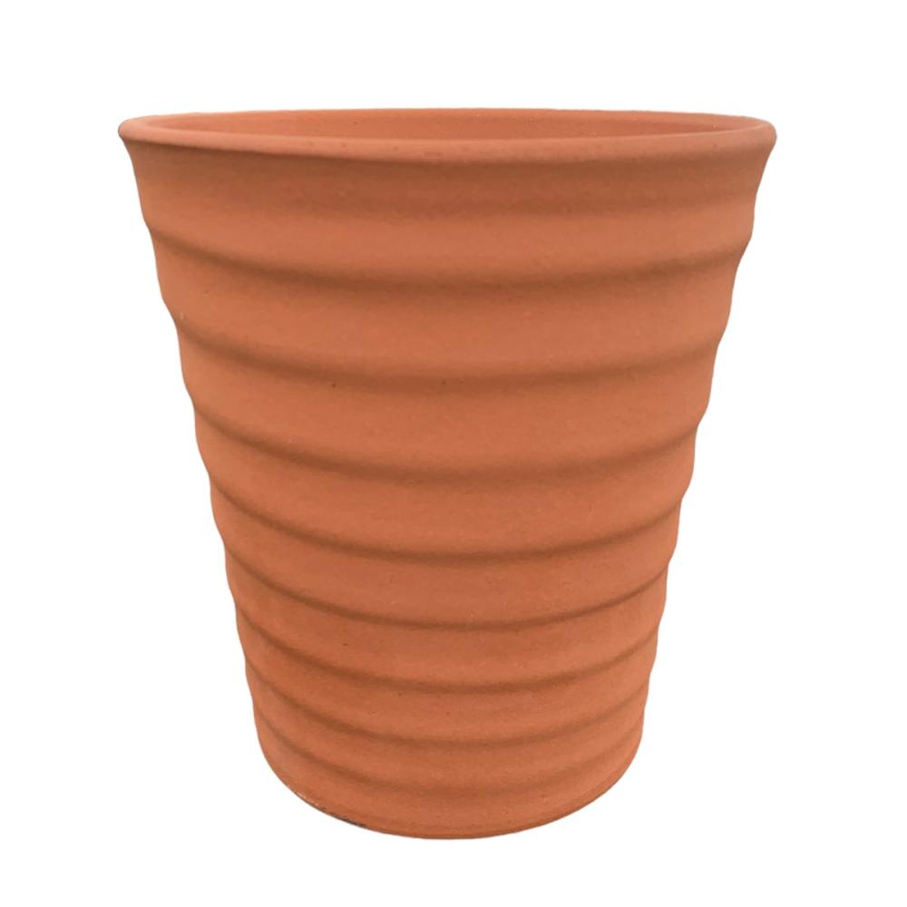 陶器鉢　フラワーロード赤焼　５号