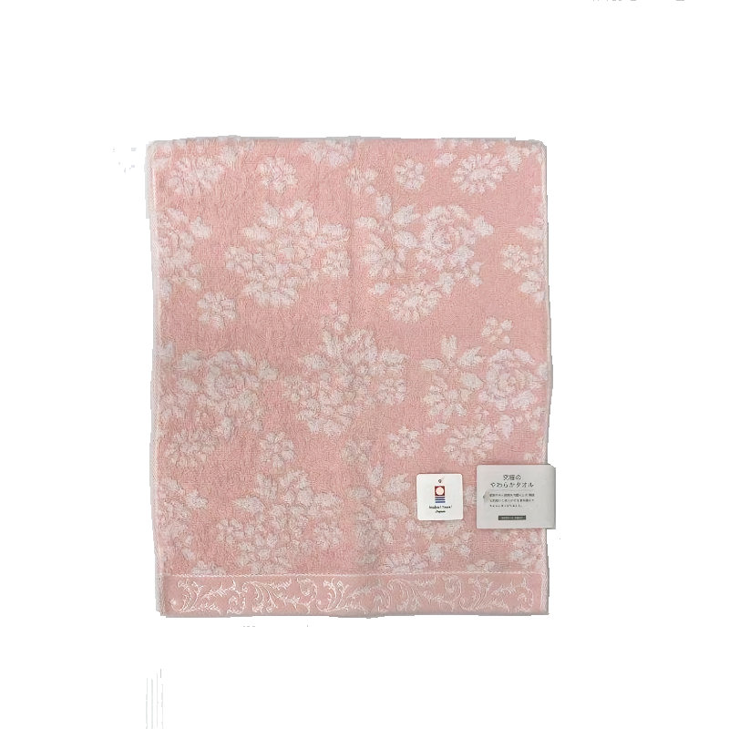 今治ミリオンブーケ　フェイスタオル　ピンク