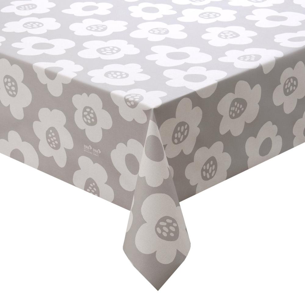 明和グラビア　抗ウィルス・抗菌テーブルクロス　北欧　グレー　ＮＦＢＶ－１０３