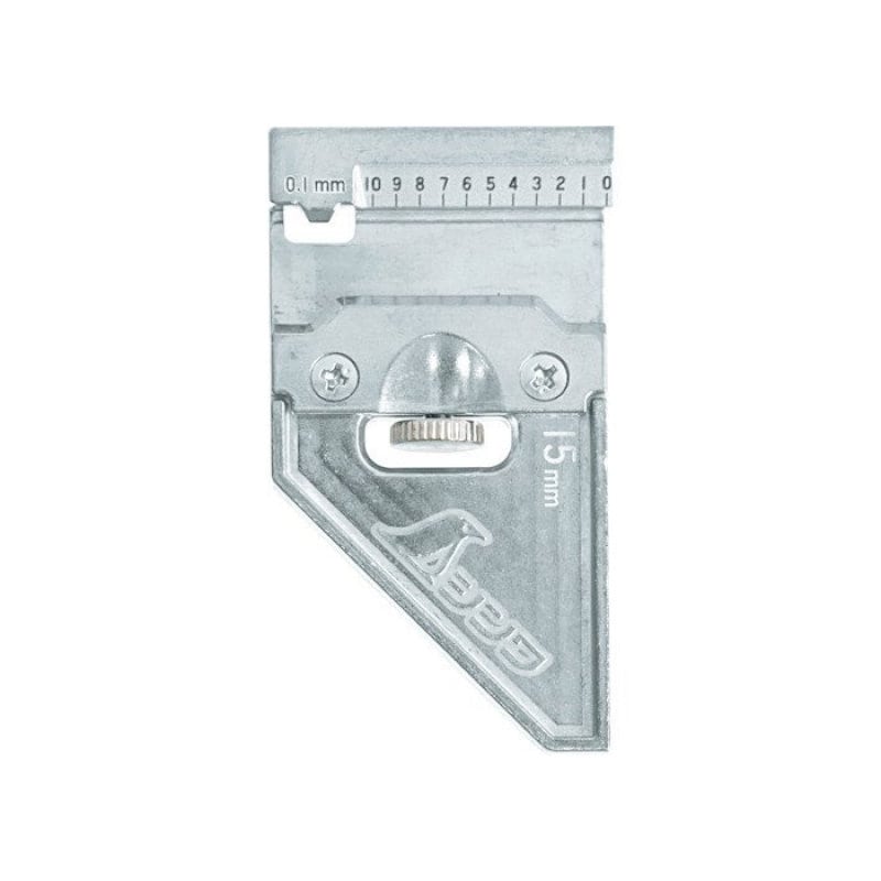 シンワ測定　曲尺用ストッパー　金属製　１５ｍｍ巾用