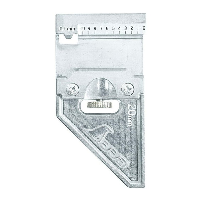 シンワ測定　曲尺用ストッパー　金属製　厚手広巾用