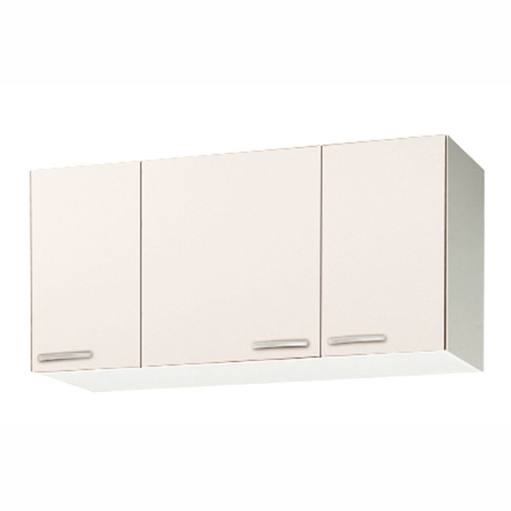 クリナップ　ショート吊戸棚　すみれ　ホワイト　間口１０５ｃｍ　右開き　不燃仕様（片側板・底板）　ＷＬＡＴ－１０５ＦＲ